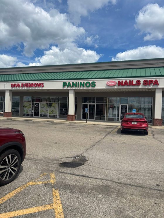 The Paninos Primo Italiano storefront on Kolb Drive in Fairfield, Ohio